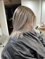 ラフ(LAFF) #バレイヤージュ#グレージュカラー#ボブウルフ#ココアベージュ