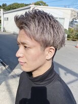 チェレ アズーリ 狭山店(Chere azuri)&nbsp;メンズショート/メンズダブルカラー/アッシュグレージュ