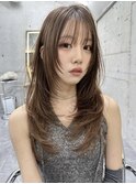 ザクザクレイヤーカット巻き方簡単ロング韓国アイドル表参道渋谷