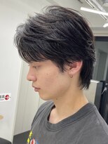 フィフス 名駅(fifth) センターパートツイストスパイラルパーマメンズ波巻きパーマ