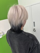 エニフォーイーストハム(Eni for eastham)&nbsp;メンズ/ブリーチカラー/逆インナーカラー/ミルクティーアッシュ