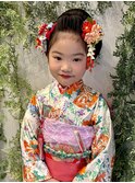 日本髪で七五三