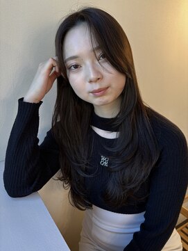 ココルアナ(coco luana) オリーブカラー/韓国/レイヤーカット/髪質改善