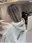 ★縮毛矯正くびれヘア夏のヘアアレンジハイライトカラー髪質改善