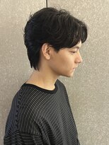 ニアウ 太田店(Niau)&nbsp;メンズナチュラルセンターパートフェザーパーマフェザーショート