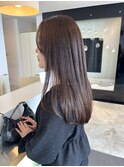 ラベンダーブラウン×ローレイヤーカット