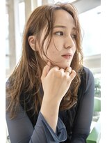 オリーブ ヘアー フィール(OLIVE hair feel) 顔回りレイヤー／ブリーチ無しカラー