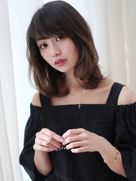 マイラ 銀座(myla) ミニウルフホワイトグレージュデジタルパーマチェリーブラウン