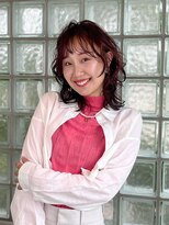 ユウヘアー 師勝店(U Hair)&nbsp;【U Hair】ミディアムレイヤー/顔回りハイライト/ブリーチ