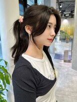 シティ(CITY)&nbsp;小顔盛れする顔まわりカット 韓国ヘア 顔周りレイヤー おくれ毛