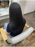 オリーブグレージュ10代20代ロングヘア透明感カラー
