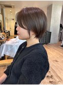 Say.ひし形ショートくびれショートレイヤーグレージュアッシュ