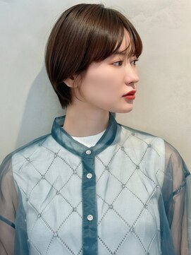 メゾンドムニ 恵比寿(Maison de MUNi) 夏におすすめ小顔に見える軽やかショートボブ似合わせカット