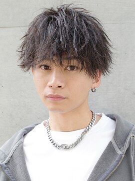 アンサー 渋谷(ANSWER) センターパートツイスパ波巻きスッキリ色気ヘア