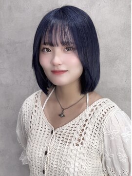 ルノン(LUNON) ハイライトカラーくびれヘアアプリコットオレンジ