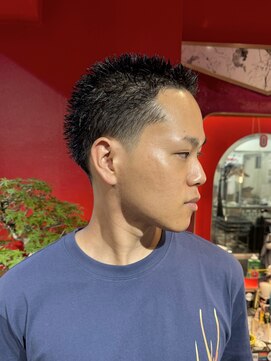 メリケンバーバーショップ トーキョー(MERICAN BARBERSHOP TYO) スパイキーショート/スペインカール/アップバング【嶋壽】283