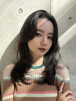 キーチェ 梅田中崎町(keych)&nbsp;レイヤーカット/髪質改善/オリーブベージュ/前髪カット