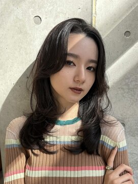 キーチェ 梅田中崎町(keych) レイヤーカット/髪質改善/オリーブベージュ/前髪カット