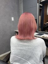 ペイププロドアイコン 博多(Peyp prod ICON)&nbsp;ダブルカラーベビーピンクハイトーンレイヤーボブ SAKI