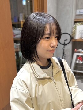 コンパクトボブ/顔まわりレイヤー