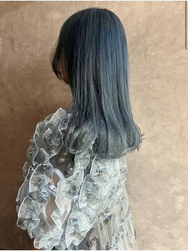 フレームプラス なんば駅前店(FRAME+) ケアブリーチ　ブルーカラー