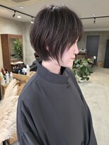 ハーフェン(HAfeN)&nbsp;【札幌円山美容室】グレージュカラー×透け感ショート