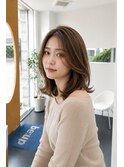 顔周りで小顔見え◎扱いやすいくびれボブ