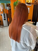 アース 長崎大村店(HAIR&MAKE EARTH)&nbsp;オレンジカラー