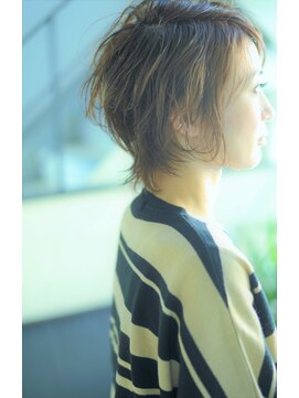 ルーナヘアー(LUNA hair) 『京都 ルーナ』 くせ毛風外ハネショートサイド【草木真一郎】