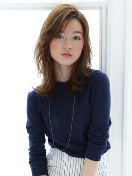 ティーノ(TINO by ganesha) 深めかきあげバングでさわやかセミディ♪