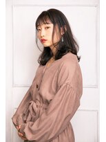モカ ヘアーデザイン(moca HAIR DESIGN)&nbsp;【moca HAIR DESIGN】軽めにレイヤーを入れたダークグレージュ