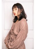 【moca HAIR DESIGN】軽めにレイヤーを入れたダークグレージュ