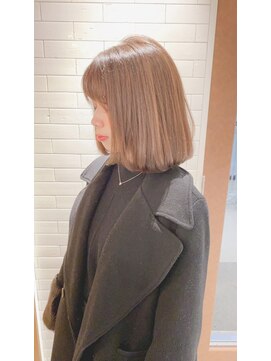 エイト 溝の口店(EIGHT) 【EIGHT溝の口】お客様スタイル_デザインカラー切りっぱなしボブ