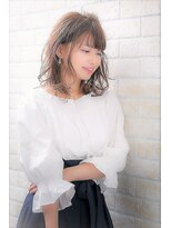 ソア 武蔵小杉(SOAR)&nbsp;毛先パーマネオウルフ小顔外ハネボブアッシュブラウン