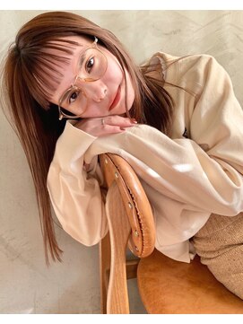 ベル 銀座5丁目店(Belle) シースルーショートバング×くすまないグレージュ《銀座》