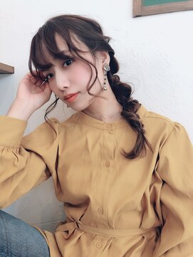 クシュ 所沢東口店(kusyu...) マロンベージュかきあげAラインボブトリートメント(所沢424)