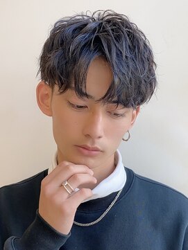 バイフィフス 原宿/表参道(by fifth) 波巻きツイストスパイラルパーマツーブロック刈り上げ