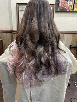 ディー エメ(D-aimer-) ロングヘアでのイメチェン提案☆ペールトーンなインナーエクステ