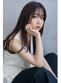 Rumor×【黒髪グレージュ】エアリー暗髪カラー