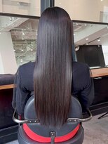 アルバム 池袋(ALBUM)&nbsp;暗髪アッシュ_斜めバンググレージュカラーシルキー_ba448561