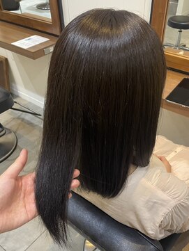 コレクティブワーク 表参道 渋谷(COLLECTIVE WORK) バイカルテ レイヤー 髪質改善  ベージュ 酸熱トリートメント