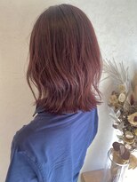 イソラヘアアトリエ(Isola hair atelier) 【Isola】暖色系ピンク×ロブ
