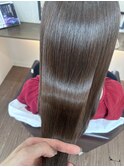 水素カラーで艶髪に