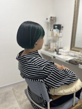 イア(oia) ブラックアンブレラ×グリーン