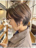 白髪ぼかし/40代50代60代大人ショート