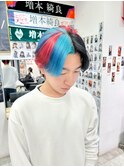 FGO清少納言セクションカラーメンズウルフカット