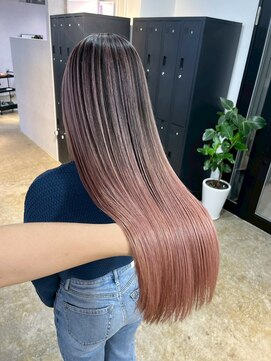 メリー オオサカ(Merly Osaka) pink beige balayage