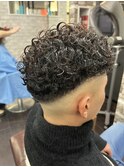 緩めツイストスパイラルパーマ波巻きパーマメンズパーマ20代30代