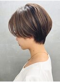 〈a12〉ショート韓国ボブハイライト髪質改善ブリーチ前髪20,30代
