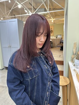 キュオンシア(CUEON. ciea) レイヤースタイル×ピンクカラー